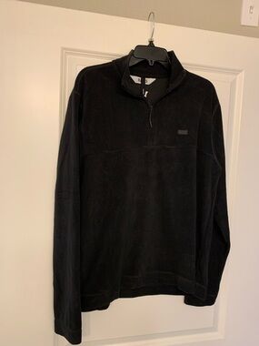 Rains Men's Black Half-Zip Fleece Pullover NWOT🌴